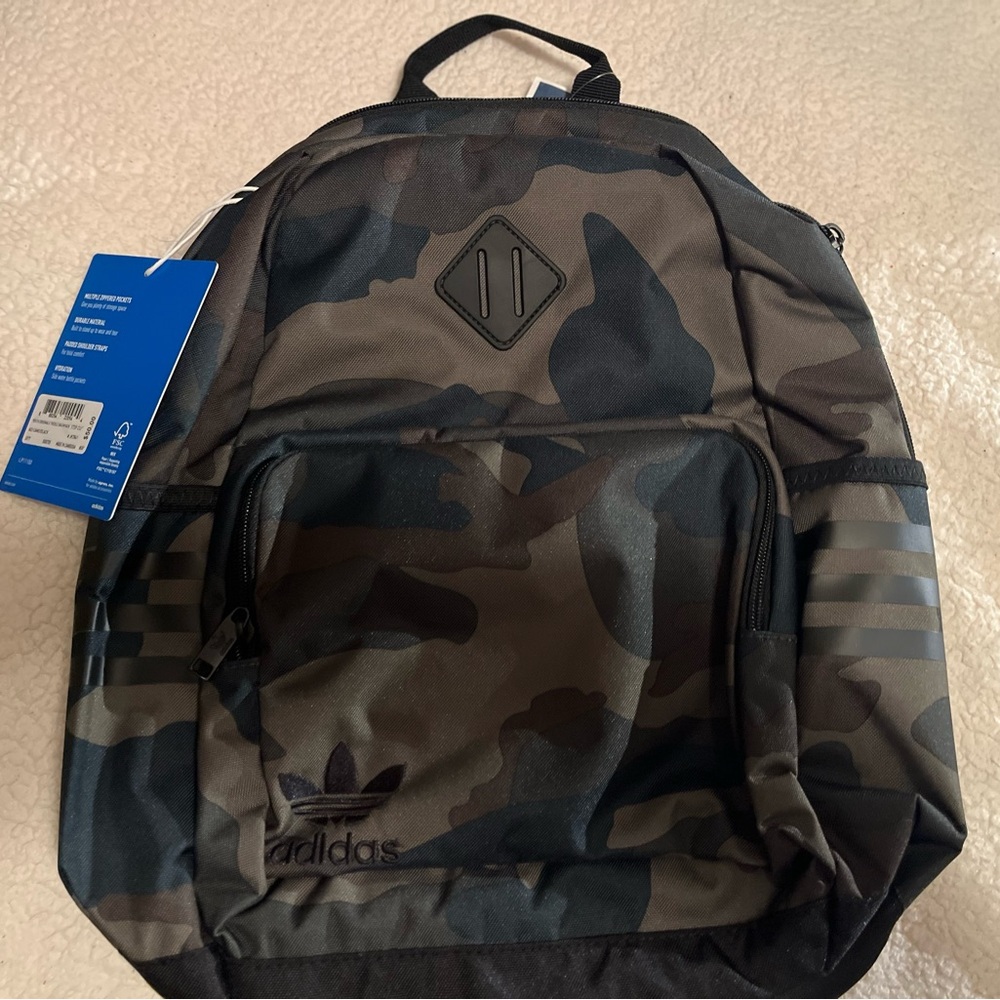 adidas Men's Camo Backpack in Black and Brown